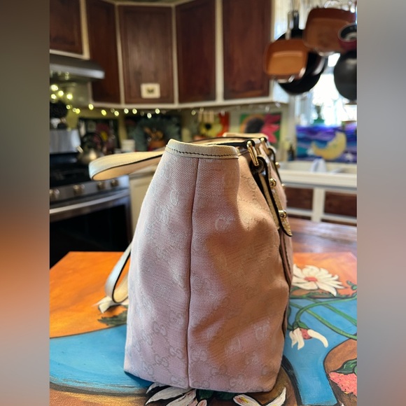 🌸authentic Vintage Gucci tote pink🌸  early 2000’s - Picture 6 of 16